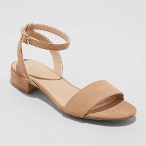 A new day Winona Tan Suede Ankle Strap Sandals